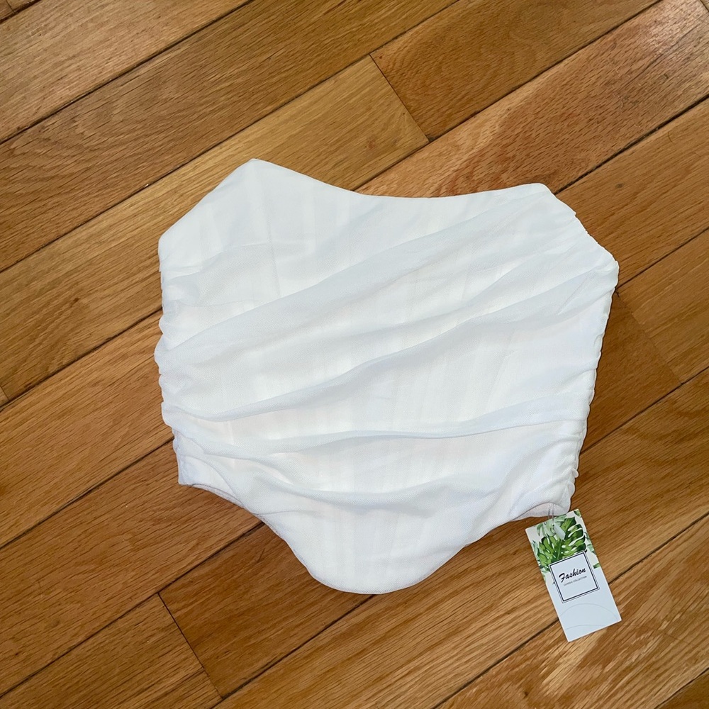 New White Corset Top